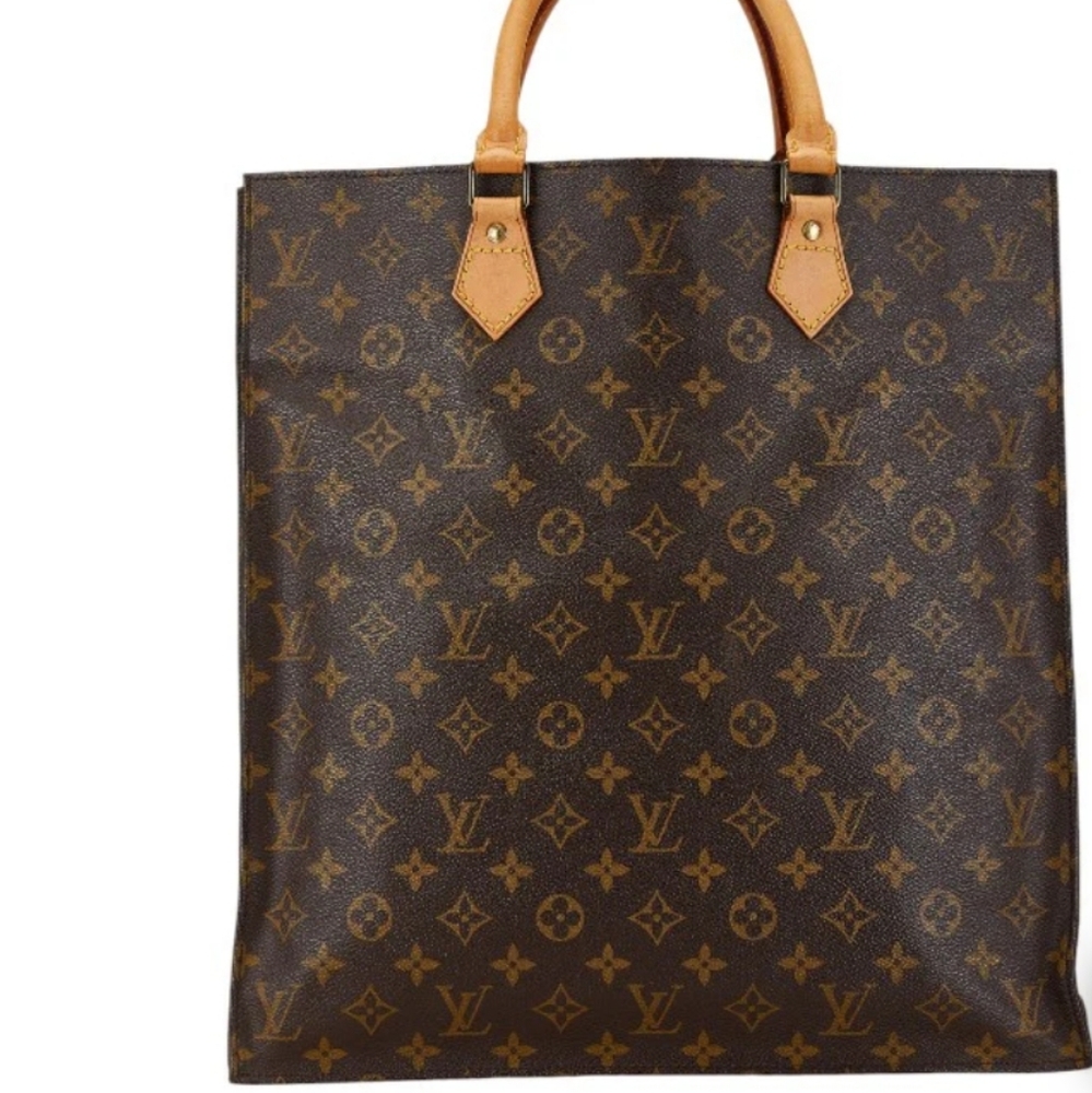 Louis Vuitton Monogram Sac Plat Tote Bag/ GUC